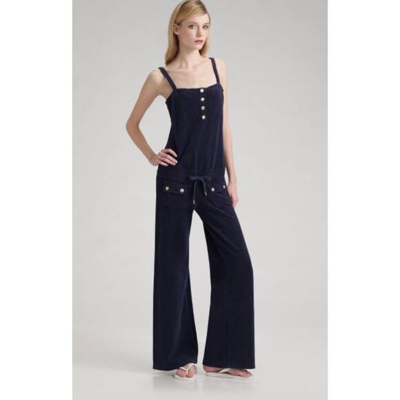 Juicy Couture Navy Terry Spaghetti Strap jumpsuit
Size Medium - Picture 1 of 8